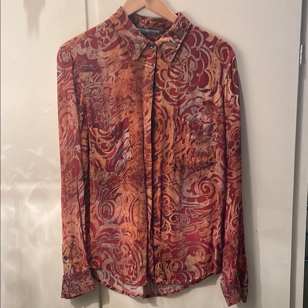 Peruvian Connection sheer gorgeous blouse.   Never worn.